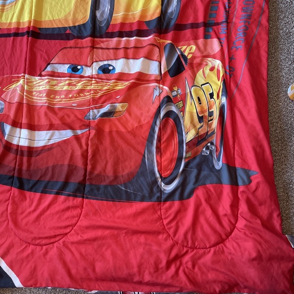 DISNEY PIXAR CARS 3 BEDDING COMFORTER 85" X 60" LIGHTING MCQUEEN Rusteze Racing - Picture 4 of 10